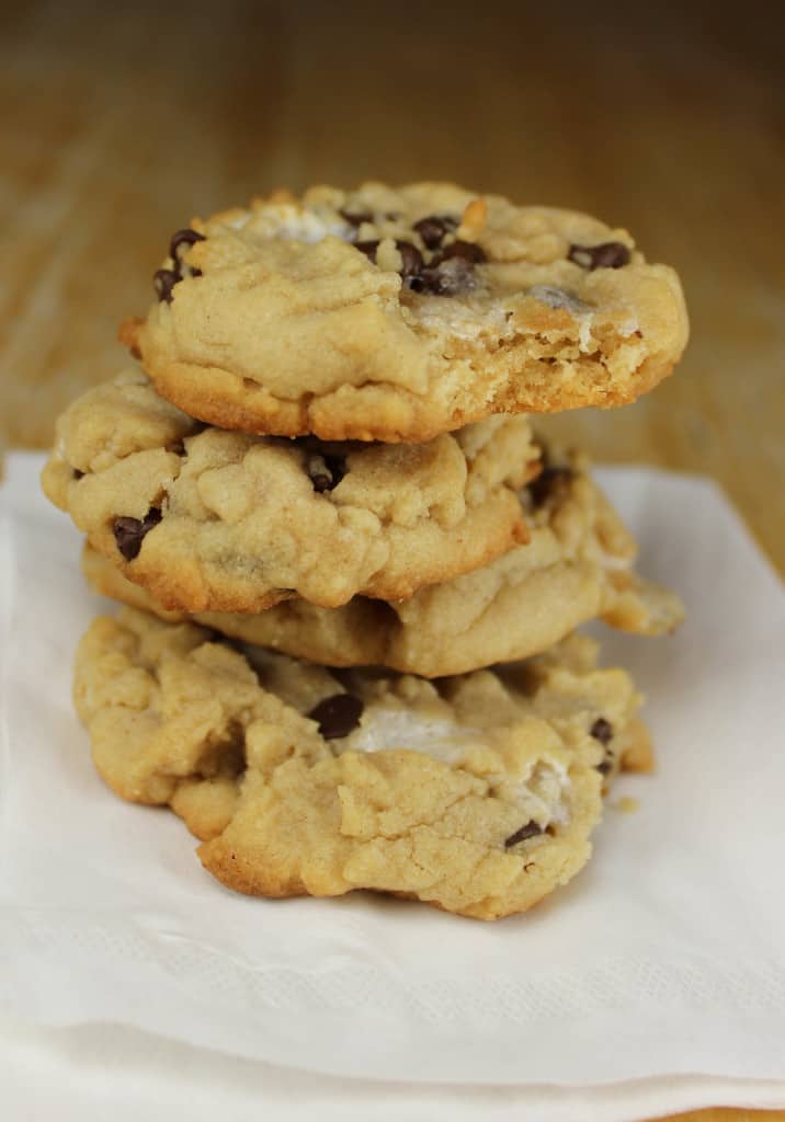 Marshmallow Chocolate Chip Peanut Butter Cookies