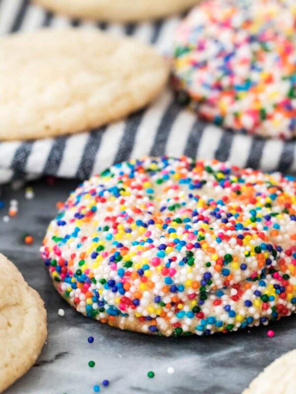 cream cheese cookies on marble