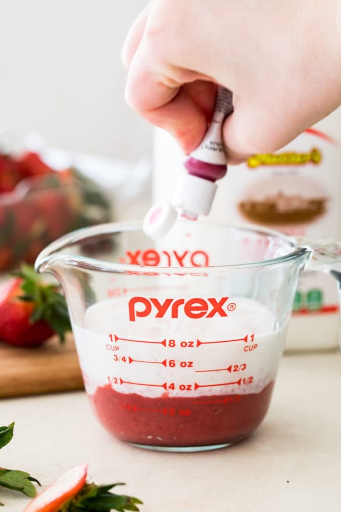 Strawberry Cake (No Jello) with Whipped Cream Cheese Frosting