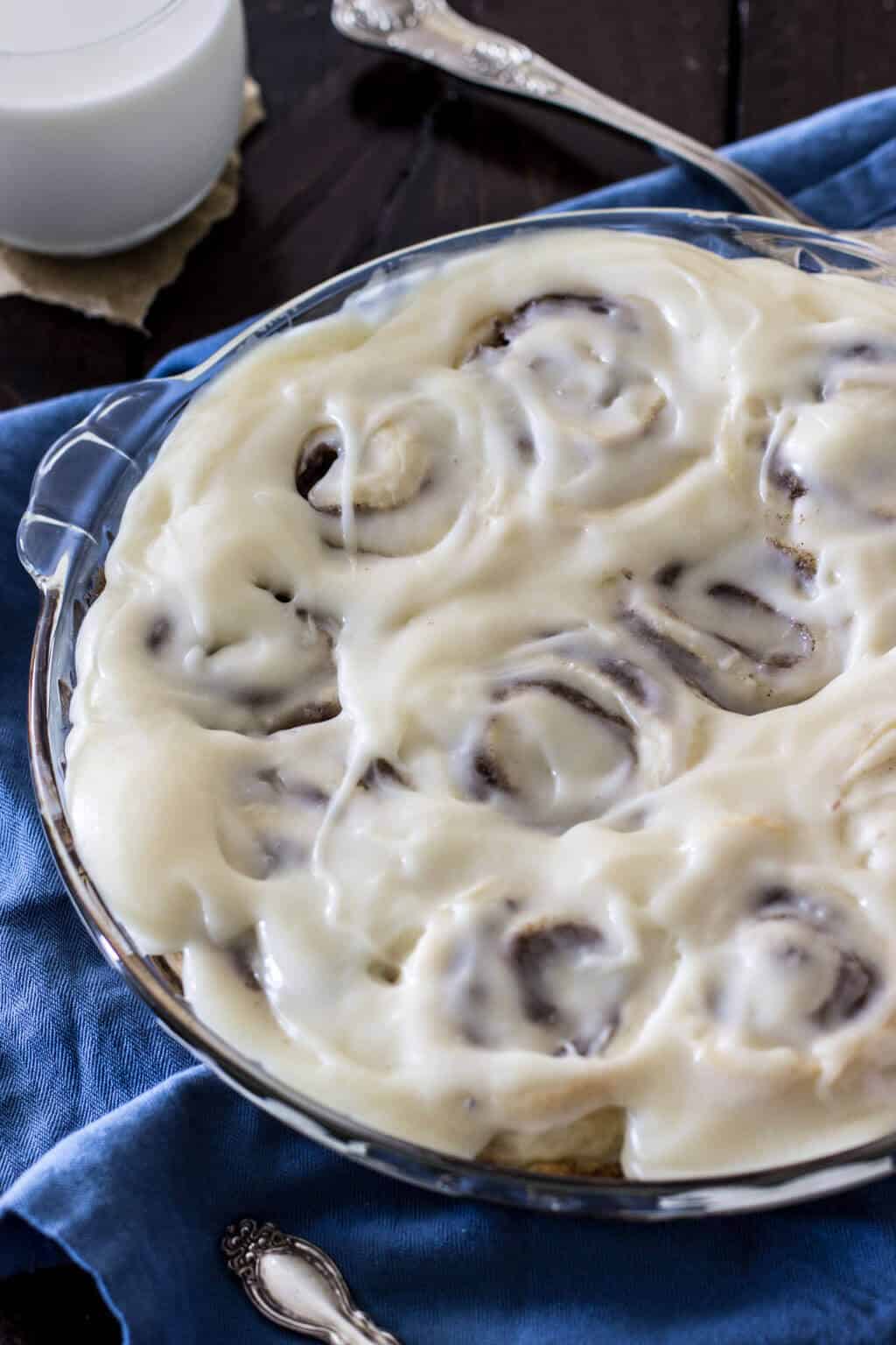 No yeast cinnamon rolls! These are so easy!