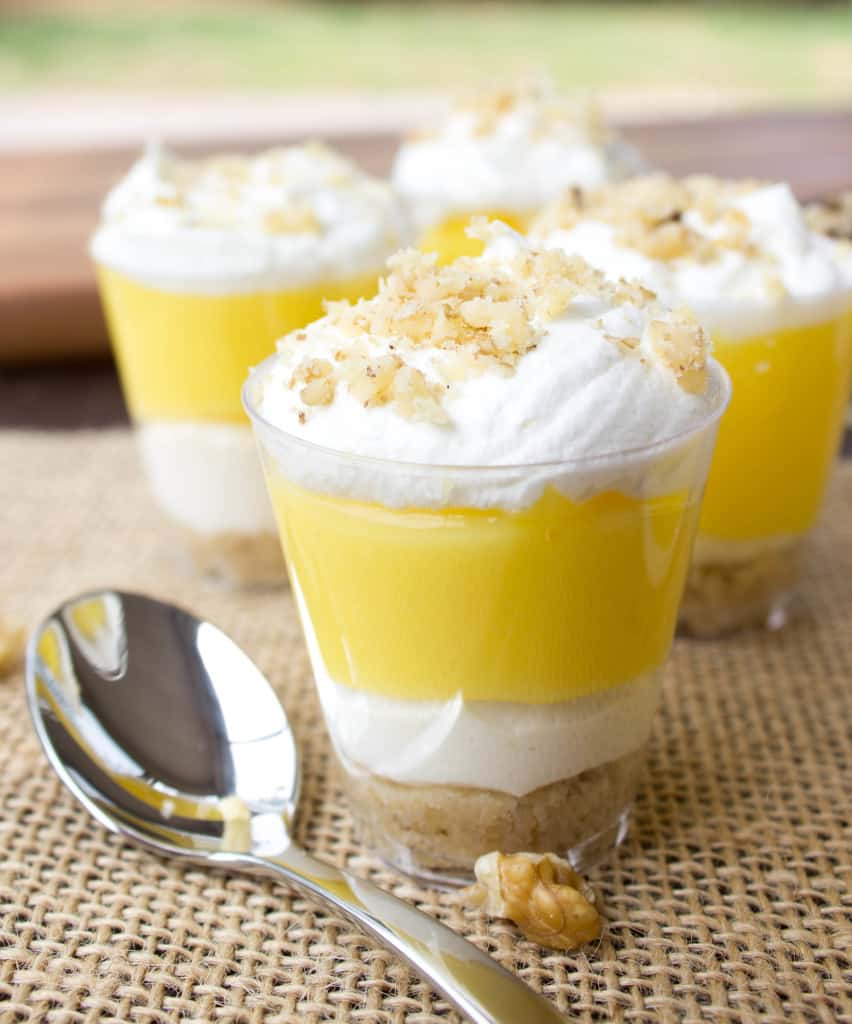 Lemon Lush dessert shooters