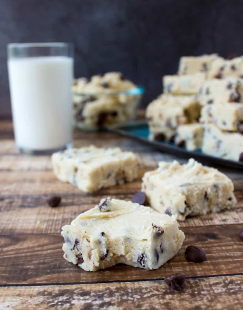 piece of cookie dough fudge