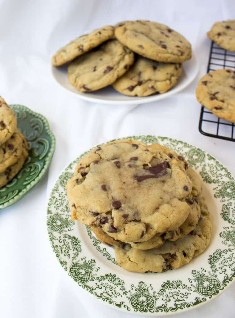 stack of Browned Butter and Bourbon Cookies