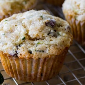 Chocolate chip zucchini muffins