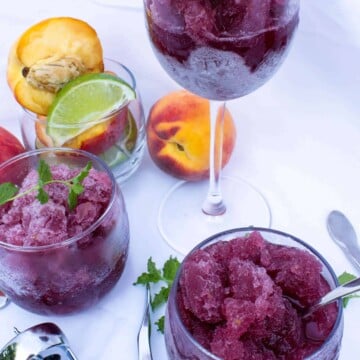 peach sangria granita