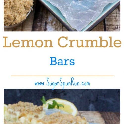 Lemon Crumble Bars Sugar Spun Run