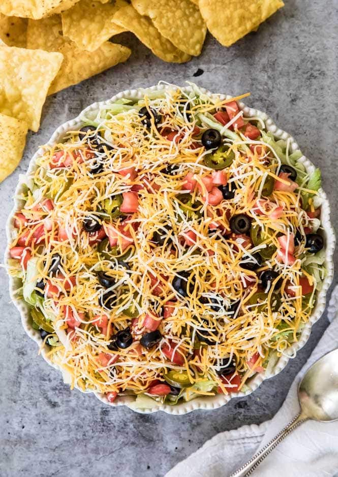 Easy Taco Dip Sugar Spun Run