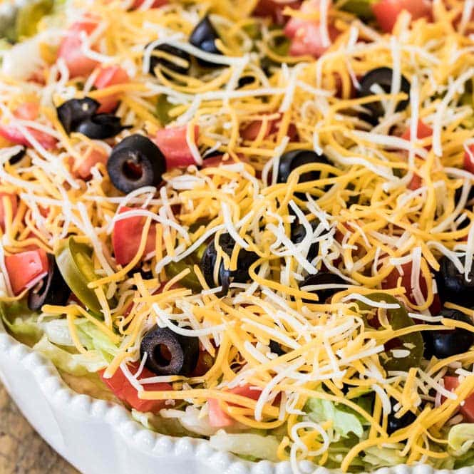 Taco Dip With Refried Beans