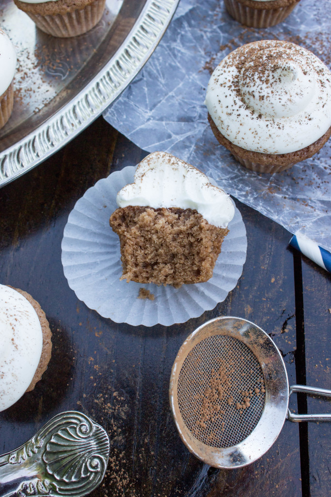 Mini Nutella Cupcakes Marshmallow Frosting
