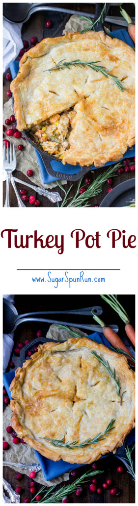 Turkey Pot Pie, great for using up leftover turkey from Thanksgiving