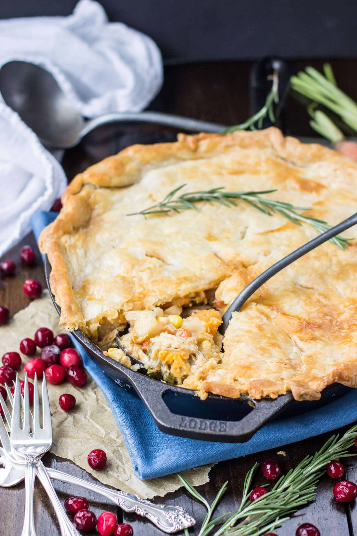 Turkey Pot Pie - Great for Leftover Turkey! - Sugar Spun Run