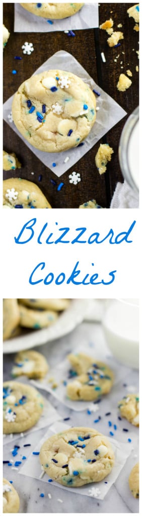 Blizzard Cookies -- Funfetti Cookies made with cream cheese and butter -- www.SugarSpunRun.com