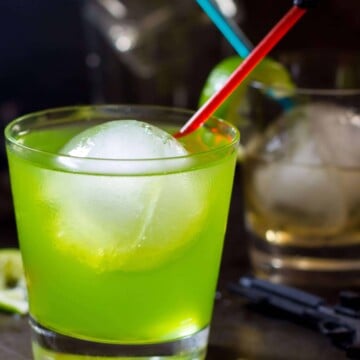 Star wars green drink in a glass