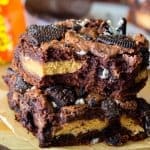 Stacked dirty brownie bars
