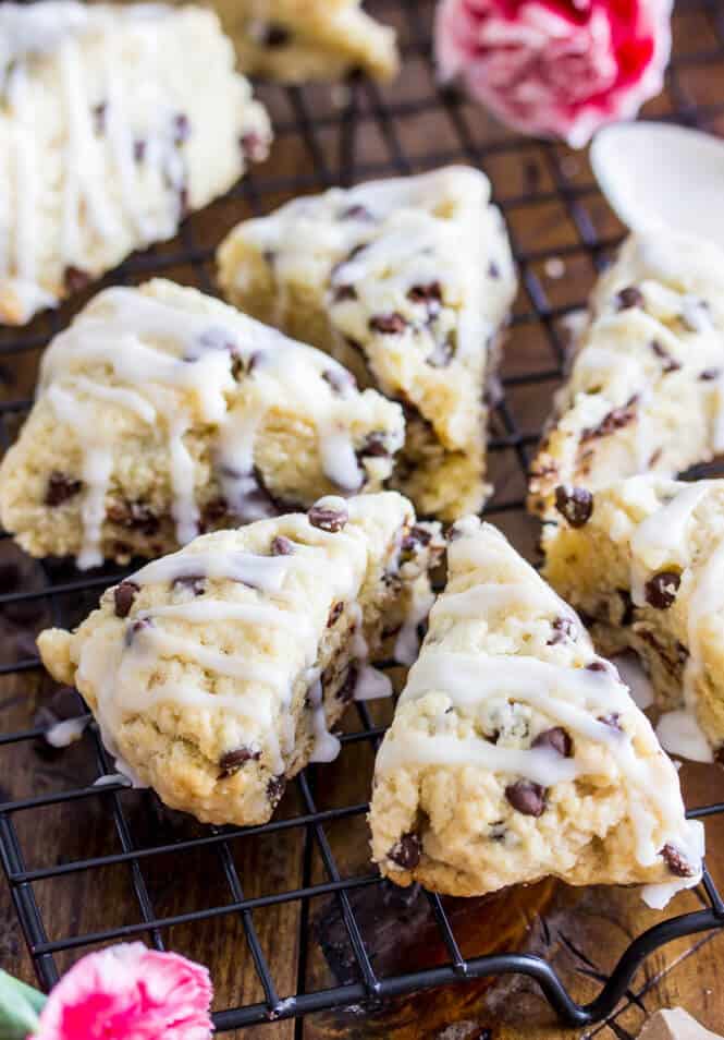 Mini Chocolate Chip Scones - Sugar Spun Run