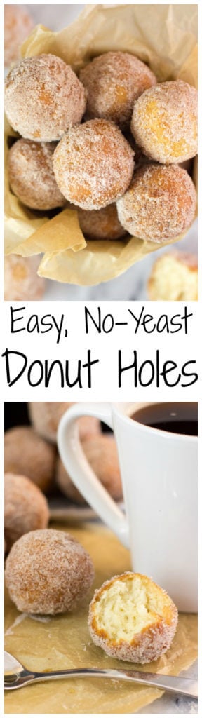 Easy, no yeast, fried donut holes