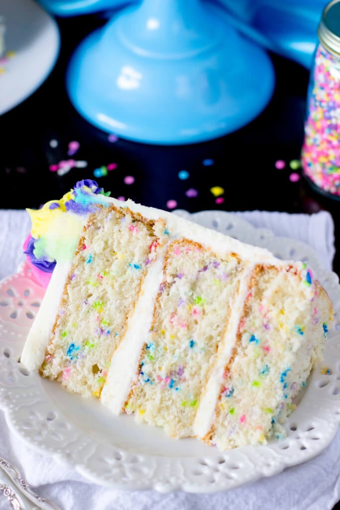 Funfetti Cake from Scratch (& A Very Merry Unbirthday) Sugar Spun Run