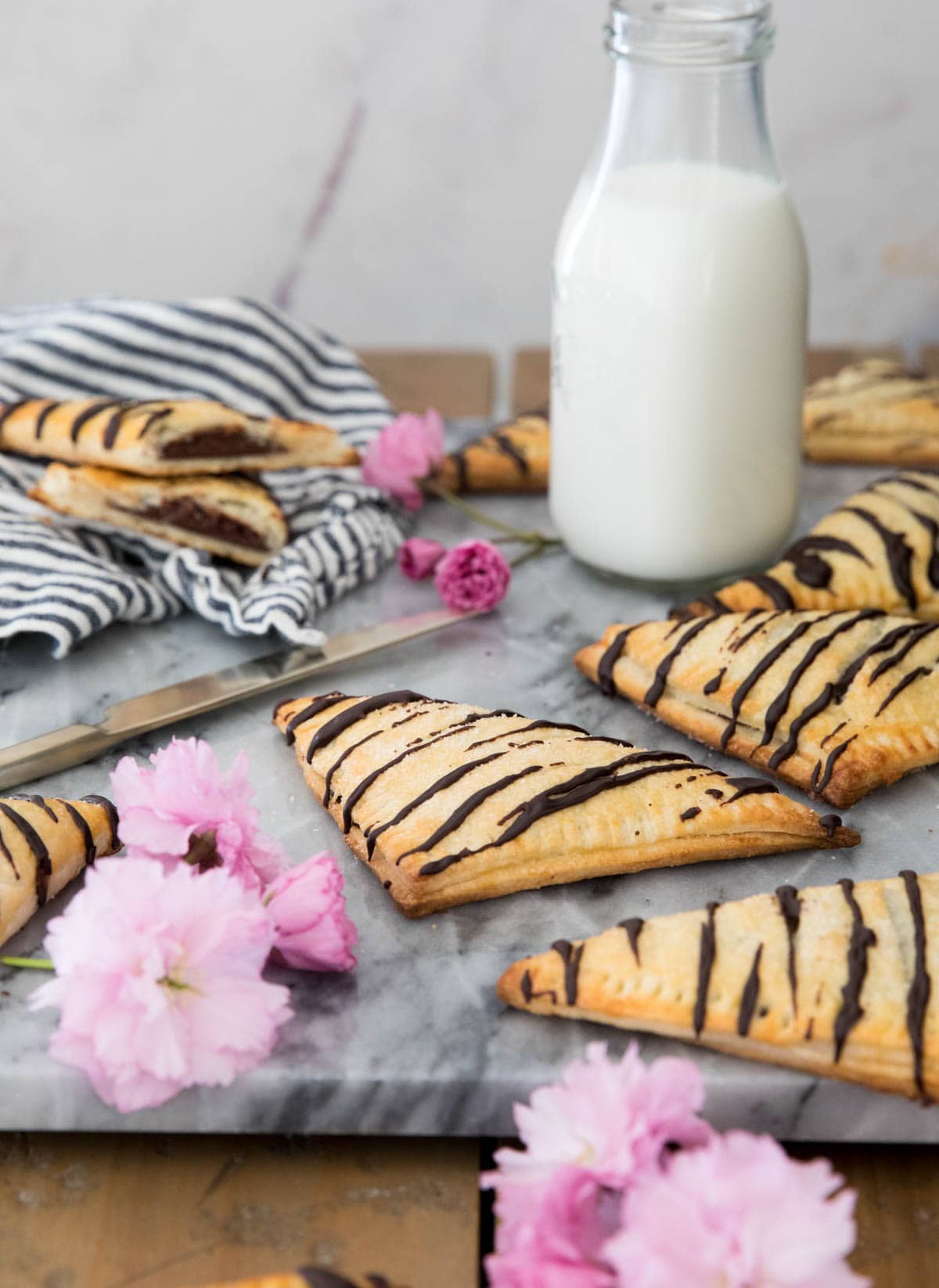 turnovers on marble tray