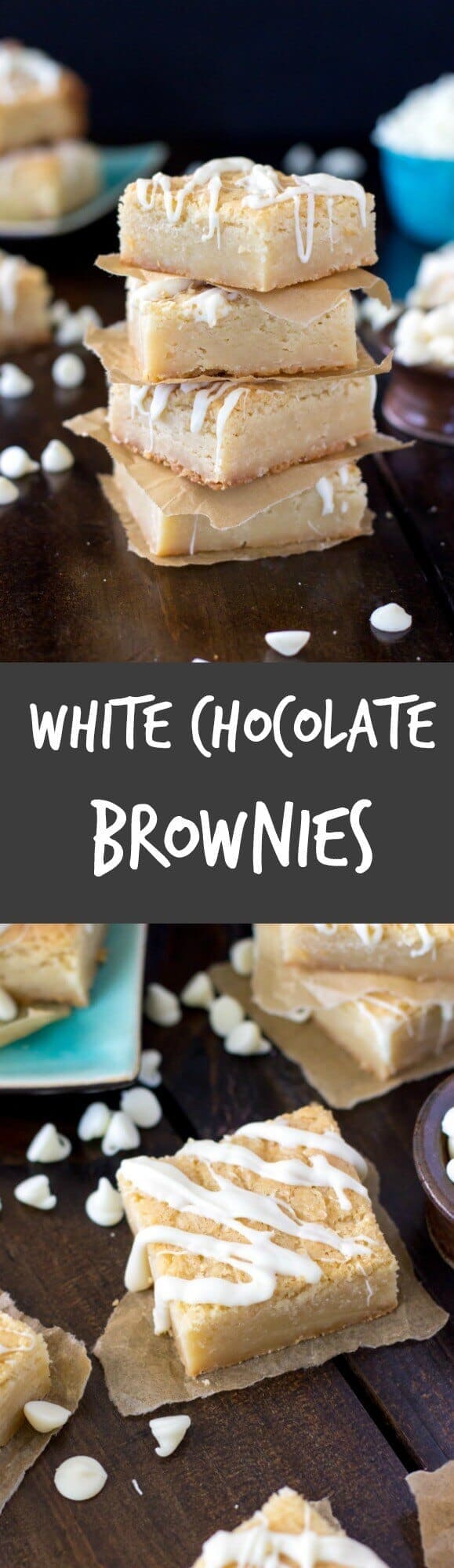 White Chocolate Brownies! Or are they Blondies from SugarSpunRun.com