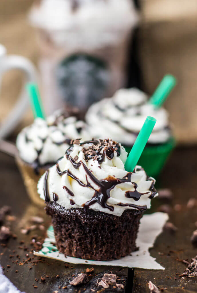 Starbucks double chocolate chip frappuccino cupcakes