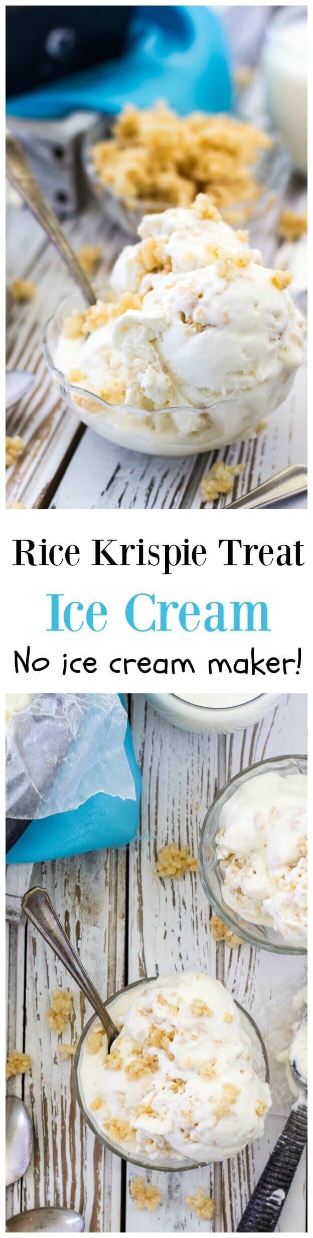 Rice Krispie Treat Ice Cream -- No Ice Cream Maker!