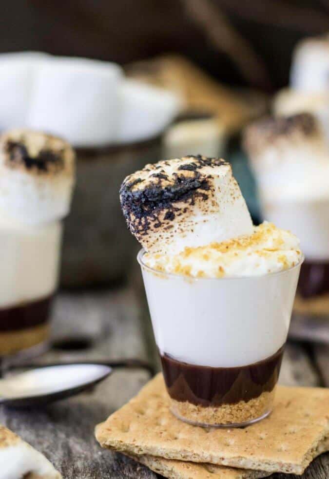 S'mores dessert shooters