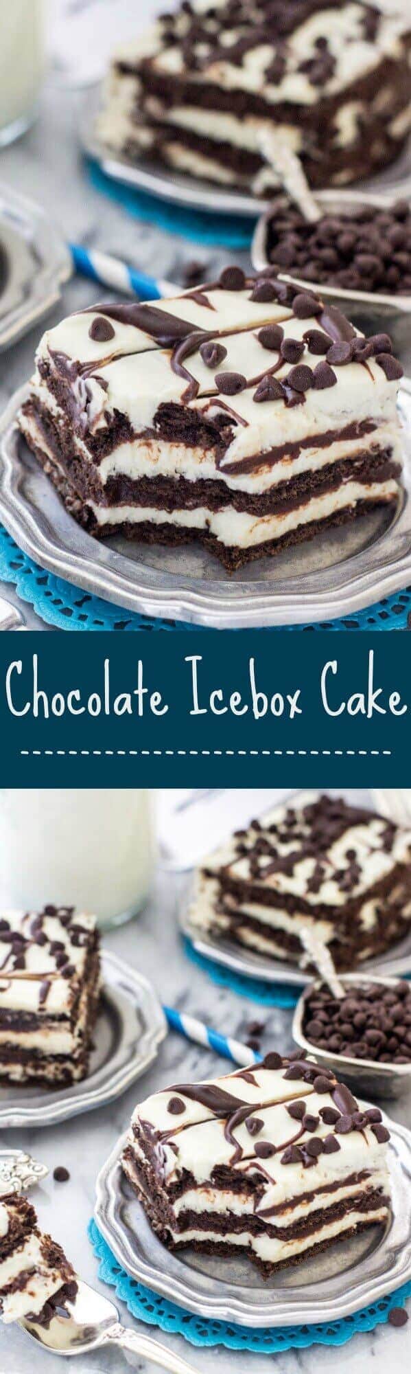 No-bake chocolate icebox cake