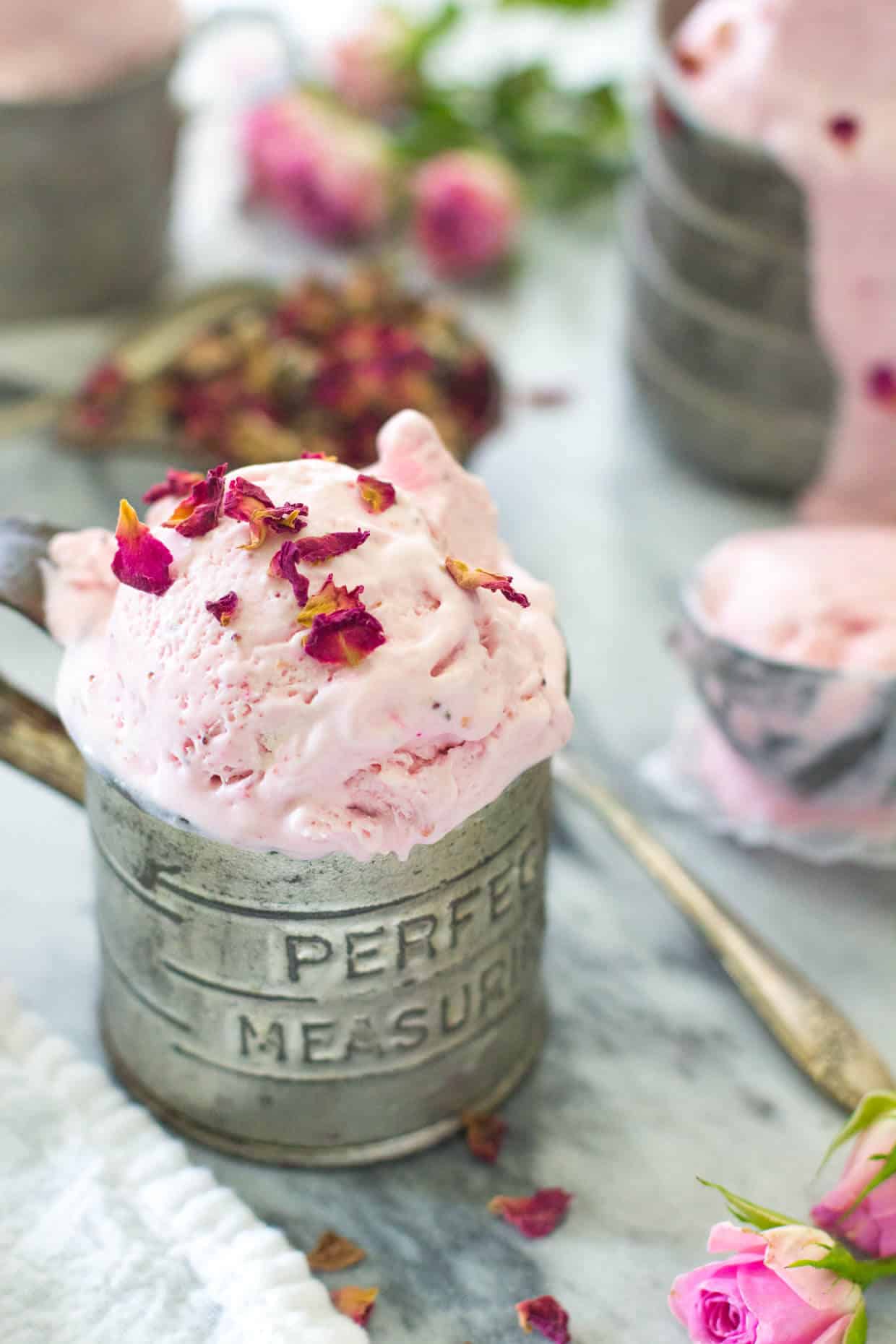 Strawberry Rose Ice Cream