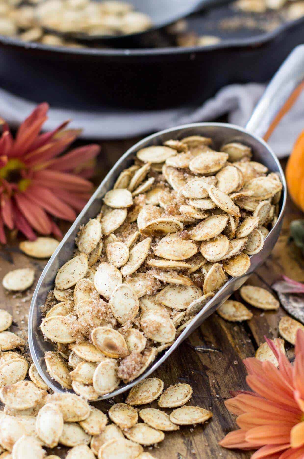 Pumpkin seeds, one of twelve top pumpkin recipes