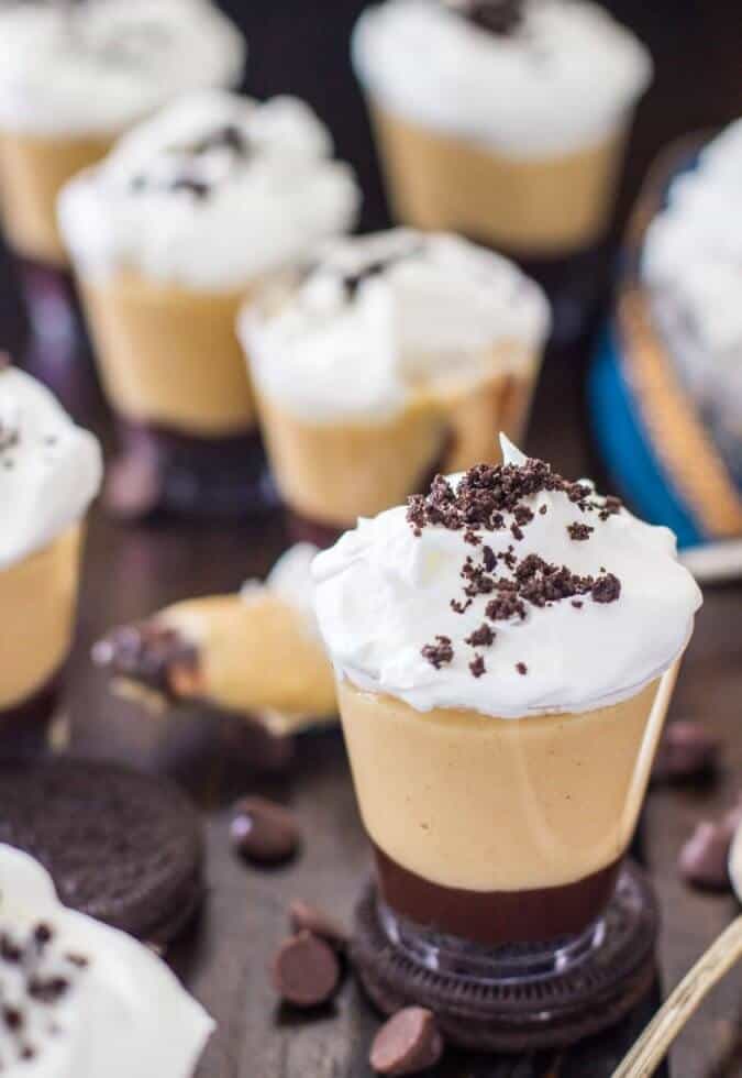 Peanut Butter Pie Dessert Shooters -- these are so easy!!