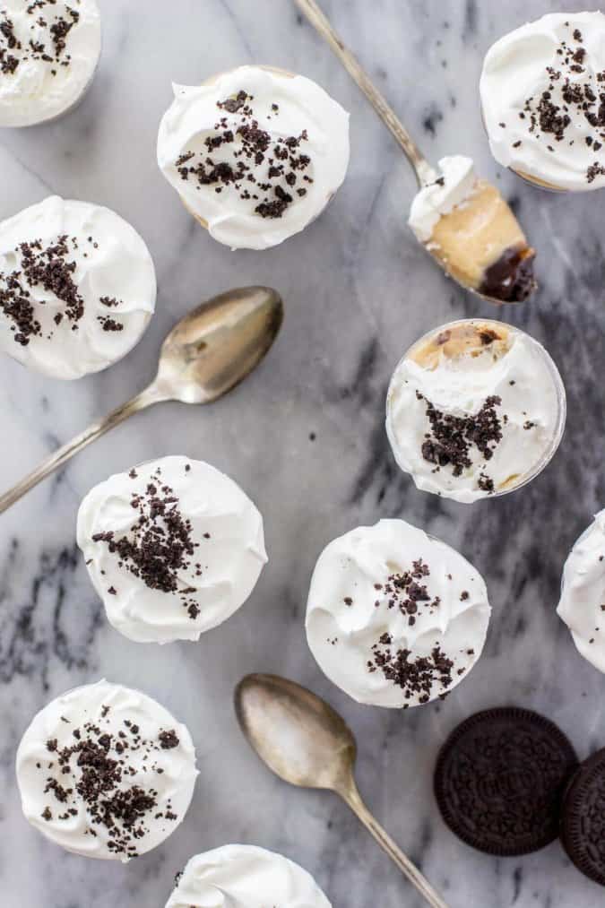 Peanut Butter Pie Dessert Shooters -- these are so easy!!