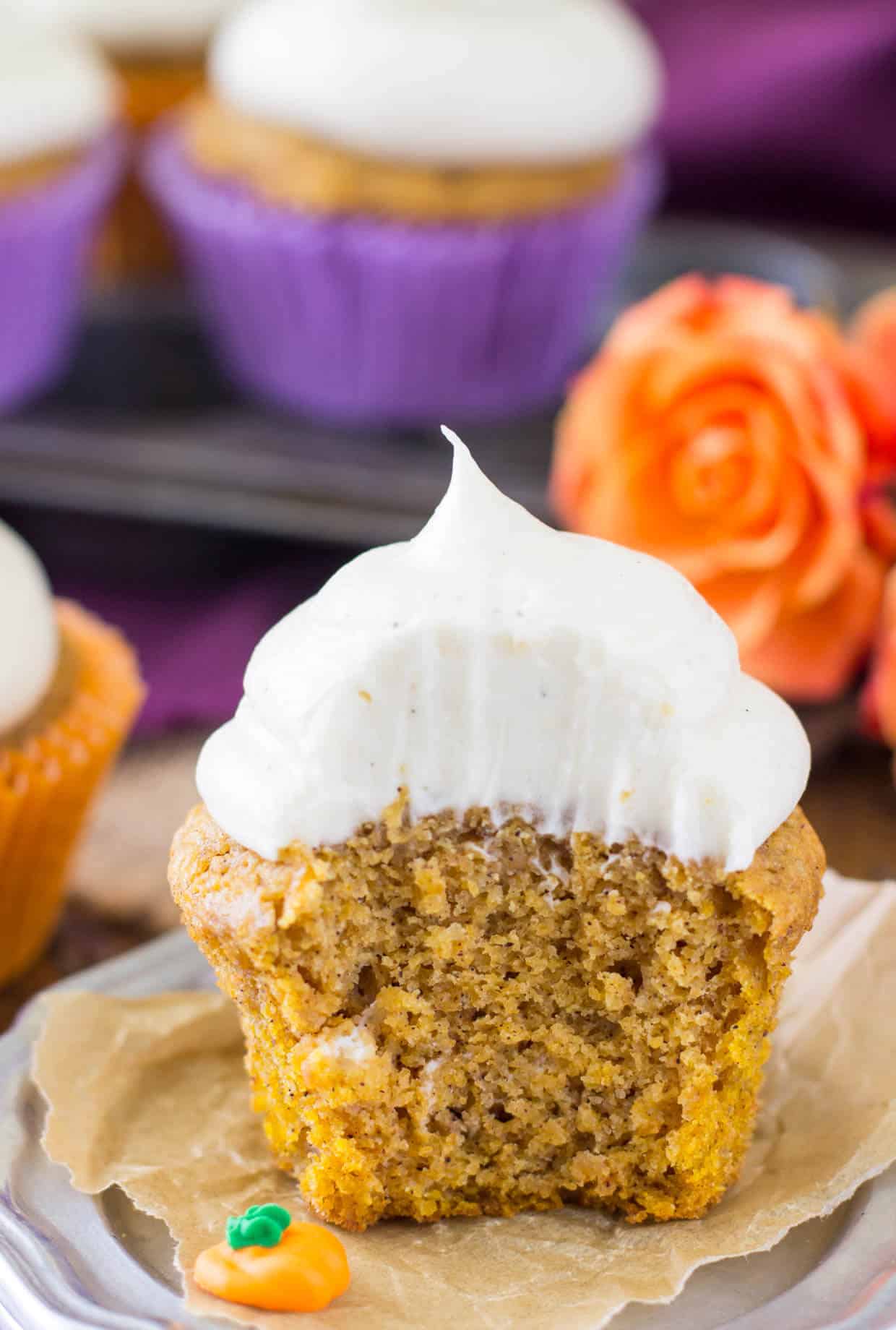 Pumpkin cupcakes