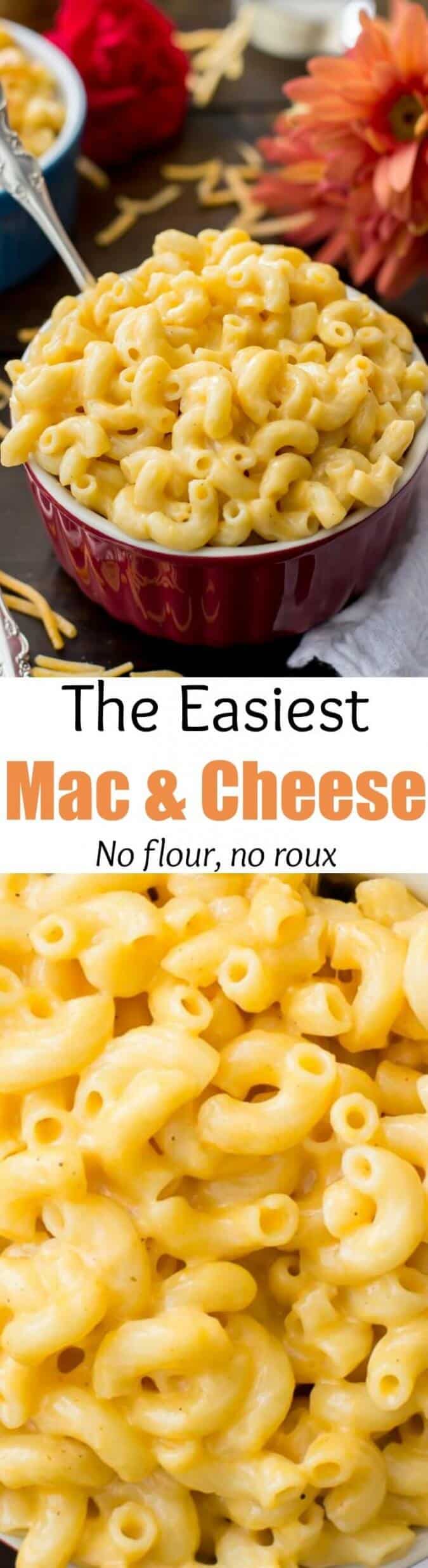 Easy Macaroni and Cheese made without flour or roux || Sugar Spun Run