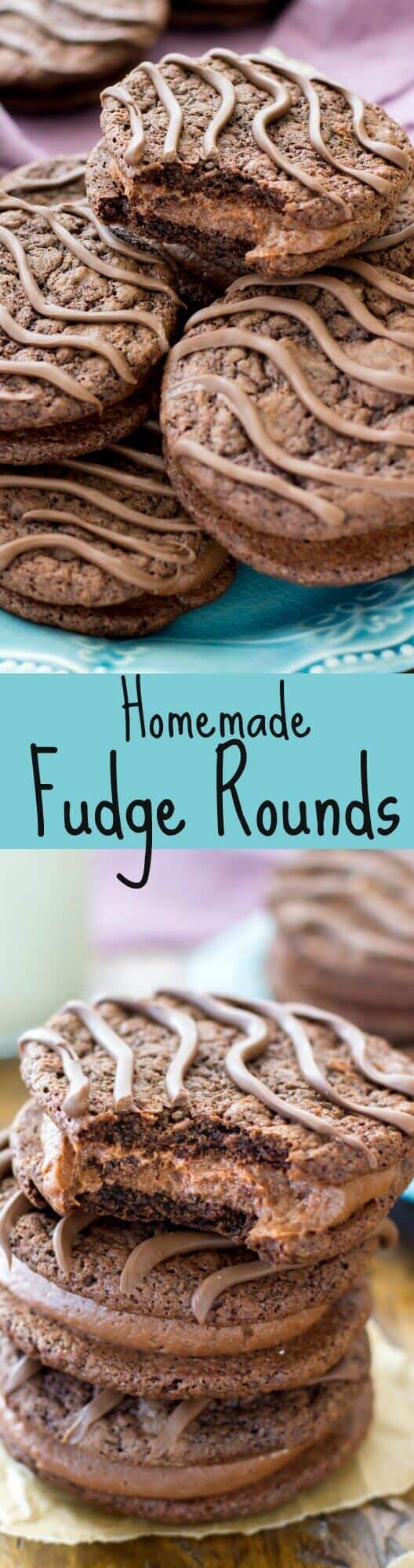 Chocolaty Homemade Fudge Rounds! 