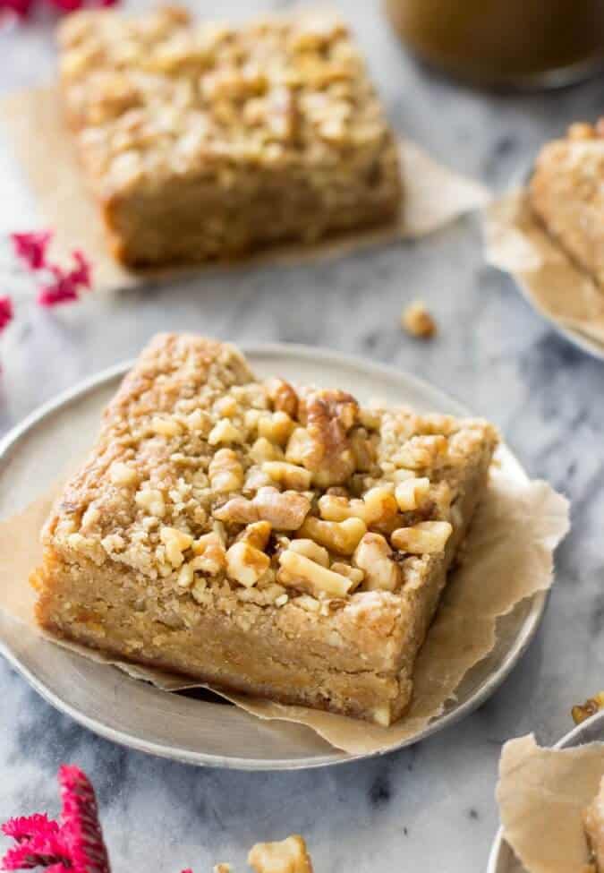 Brown Butter Blondies || SugarSpunRun