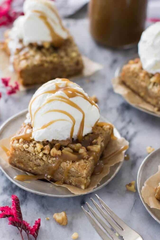 Brown Butter Blondies || SugarSpunRun