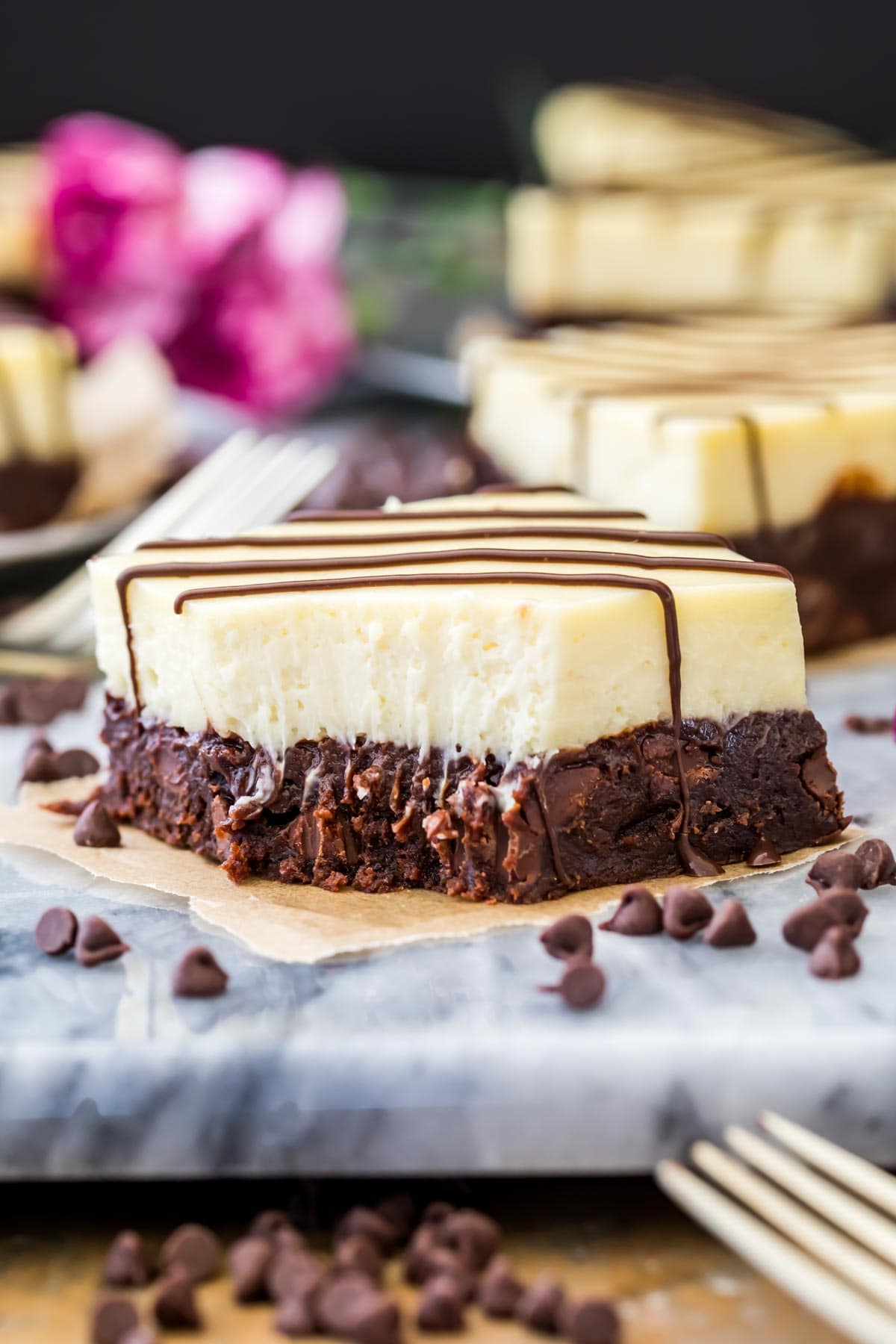 Cheesecake Brownie Bites - Dessert for Two