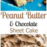 Peanut Butter and Chocolate Sheet Cake