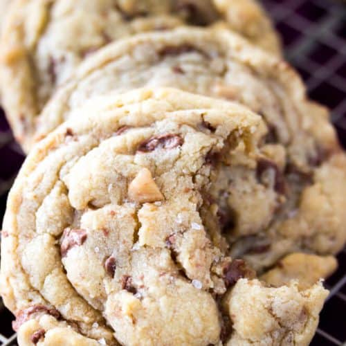Browned butter toffee cookies