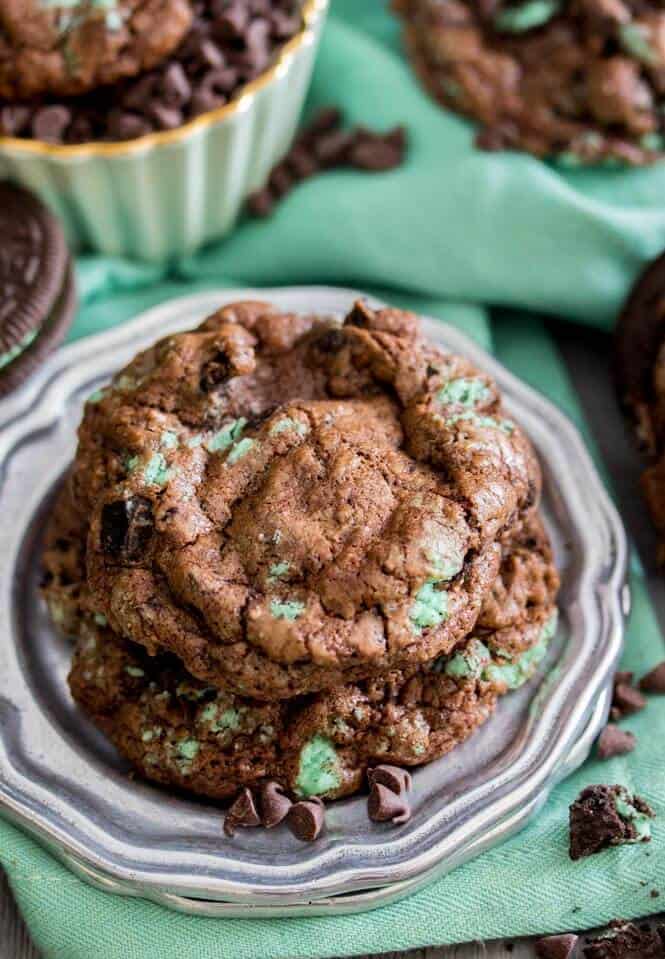 Chocolate Mint Oreo Cookies