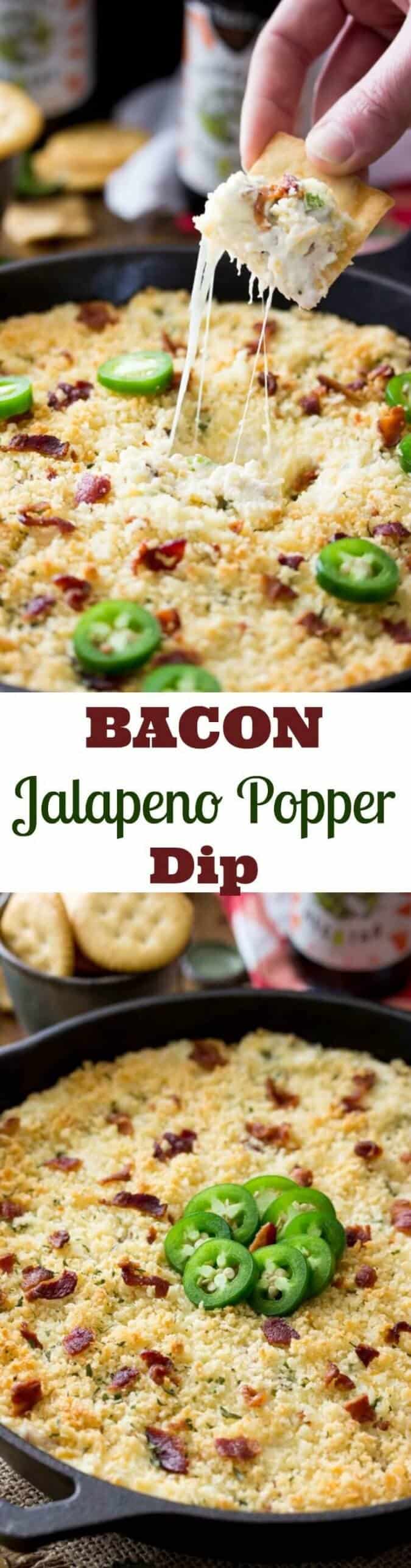 Bacon Jalapeno Popper Dip || Sugar Spun Run