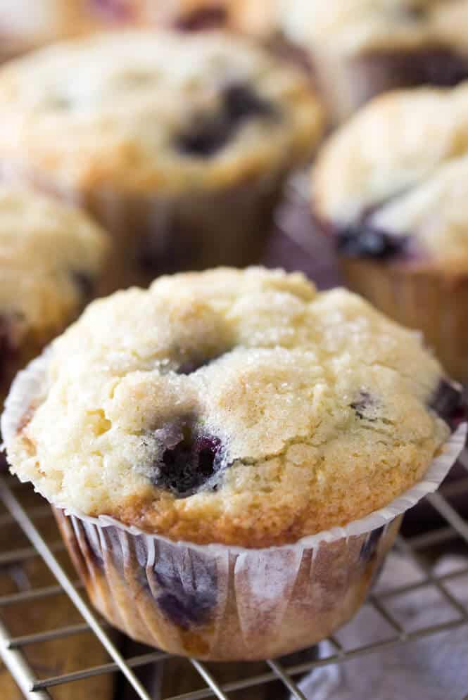 Blueberry Muffins from Scratch - Sugar Spun Run