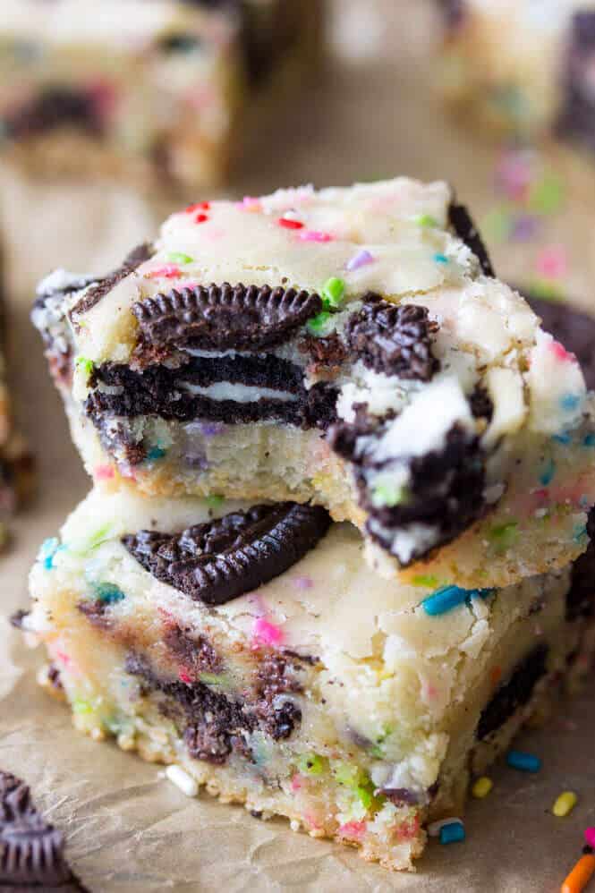 Funfetti Oreo Bars