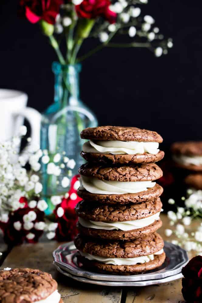 Espresso & Cream Sandwich Cookies || Sugar Spun Run