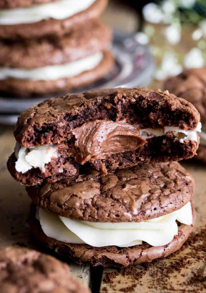 Espresso & Cream Sandwich Cookies || Sugar Spun Run