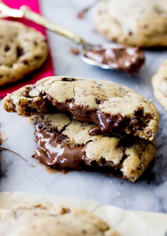 Nutella store stuffed cookies