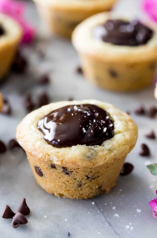 Chocolate Filled Cookie Cups - Sugar Spun Run