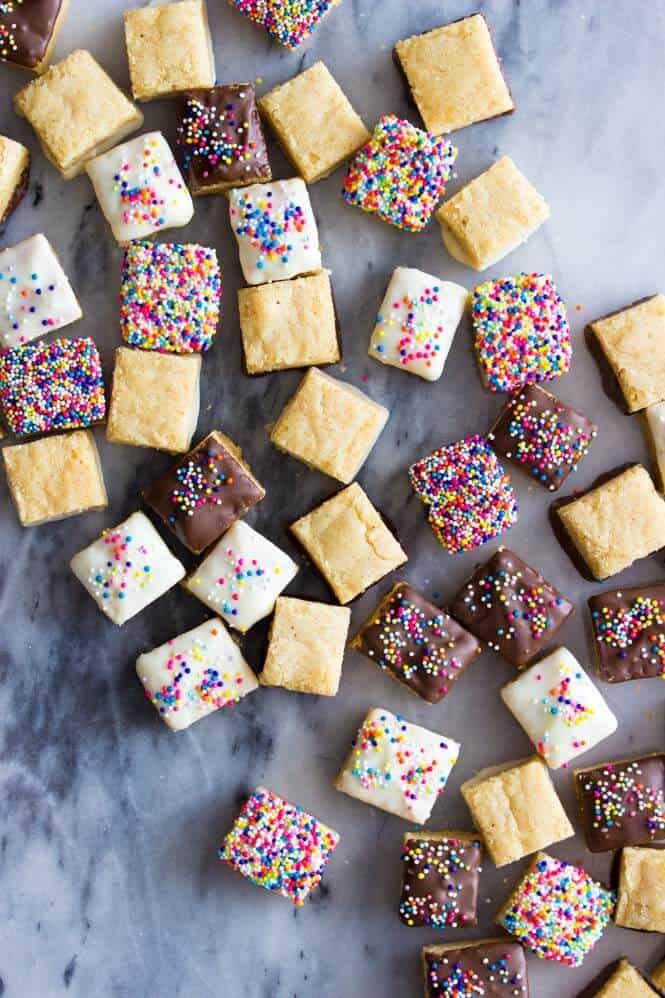 Soft, buttery, sprinkle-covered butter bites! || Sugar Spun Run