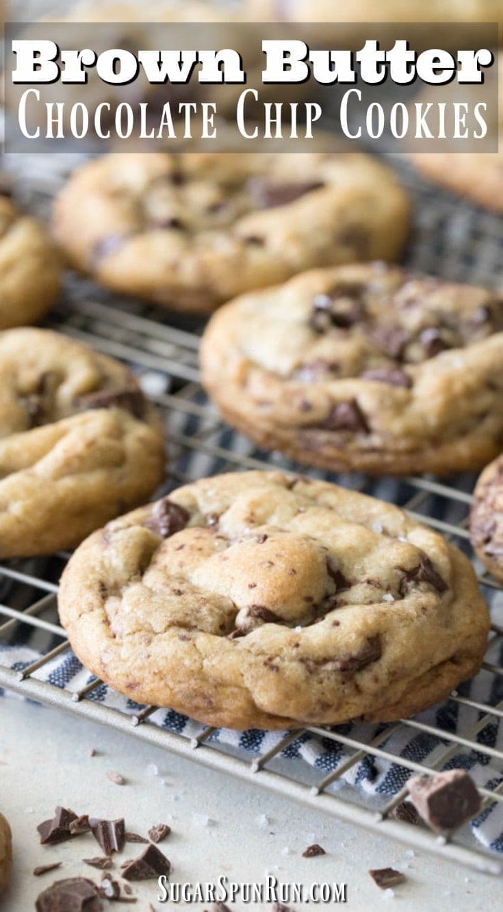 Brown Butter Chocolate Chip Cookies Sugar Spun Run