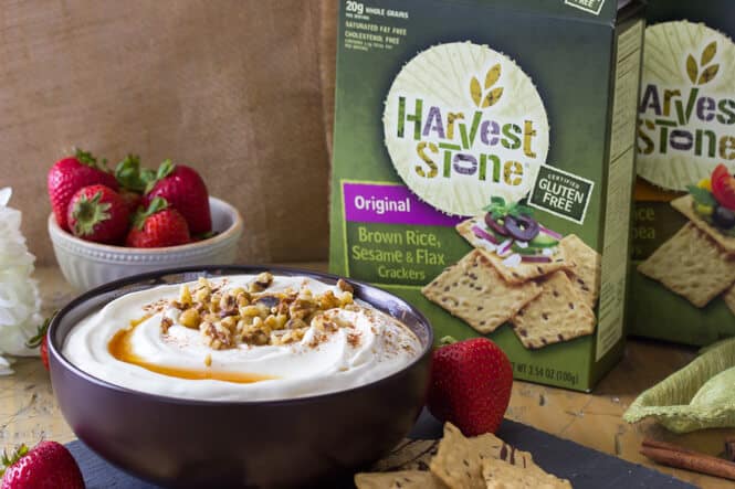 Baklava Dip served with Harvest Stone® Crackers